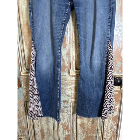 Latina Life Jeans REPAVED  Into Flared Boho  Art Jeans SZ 14 - Picture 15 of 15